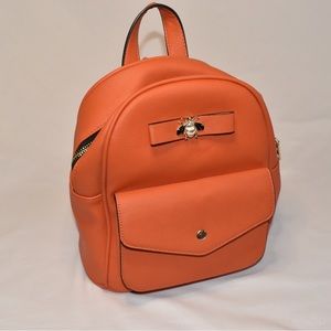 Orange Bumblebee Pendant Backpack/ Purse